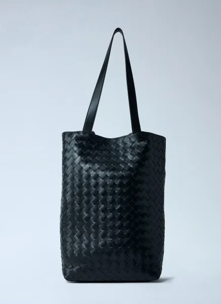 Small Intrecciato North-South Tote Bag