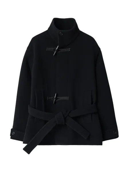 Short Duffle Coat Black