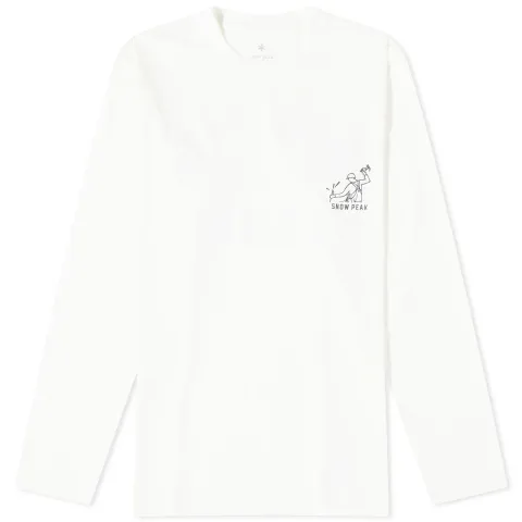 Long Sleeve Foam Print T-Shirt