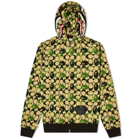 A Bathing Ape x Coach Shark Zip Hoody