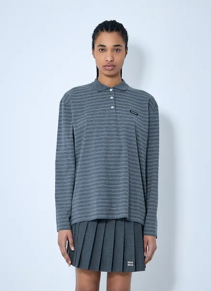 Logo Patch Polo Shirt