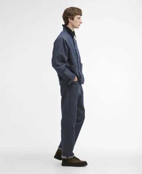 x ARKET Ocean Waxed Denim Loose Jeans