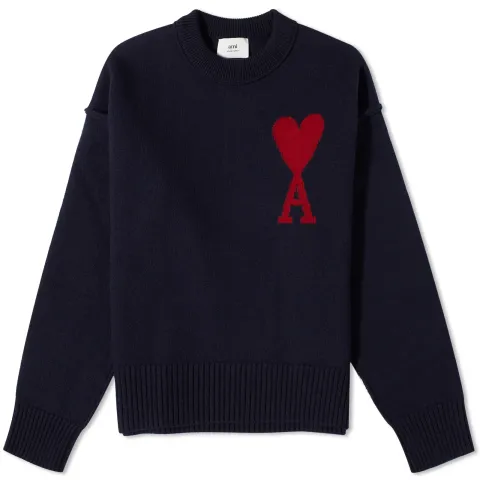 Large A Heart Crew Knit
