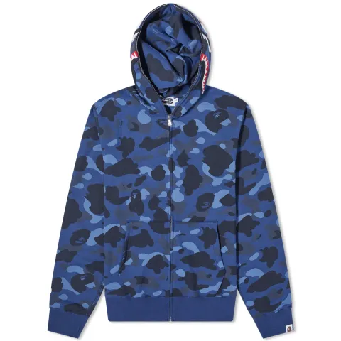 Colour Camo Shark Full Zip Hoodie