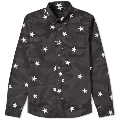 SOPHNET. Camouflage Loan Star Shirt