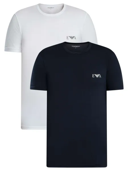 Emporio Armani 2 Pack Crew Lounge T-Shirts