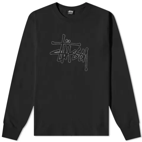 Long Sleeve Outlined Pigment Dyed T-Shirt