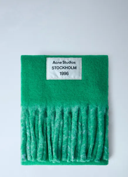 Acne Studios Fringed Wool-Blend Scarf