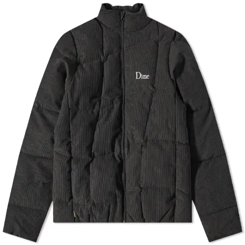 Corduroy Wave Puffer Jacket