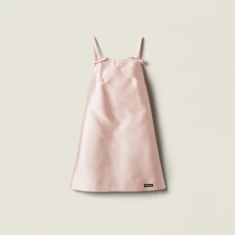 Silk and wool mini-dress
