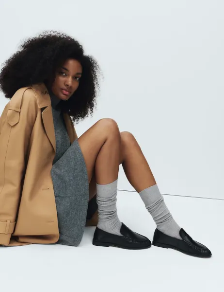 Marks & Spencer 2 Pack Freshfeet Supersoft Knee High Socks Light Grey
