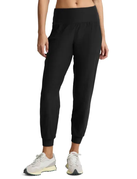 Beyond Yoga Midweight Spacedye Midi Tapered Joggers Black