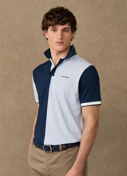 Classic Fit Short Sleeve Half Number Polo