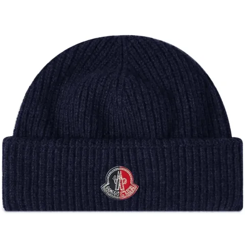 Logo Patch Roll Beanie