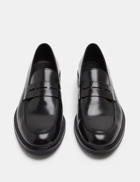 Autograph Leather Loafers Black