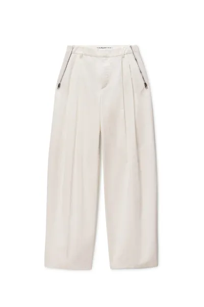 SIDE ZIP MID-RISE TAILORED PANT