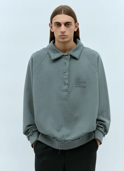 Garment-Dyed Cotton Fleece Sweatshirt