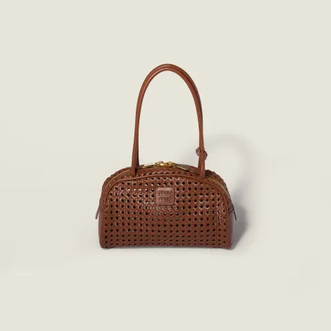 Beau woven leather bag