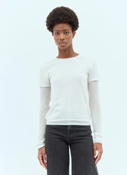 Layered Knit T-Shirt
