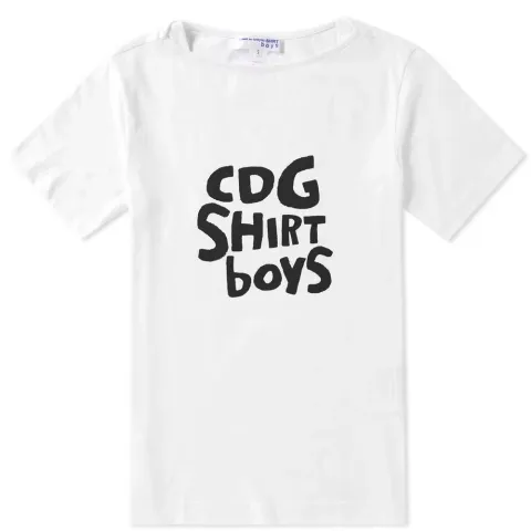 Comme des Garcons SHIRT BOY Wide Neck Logo Tee
