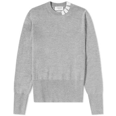 4 Bar Collar Crew Knit