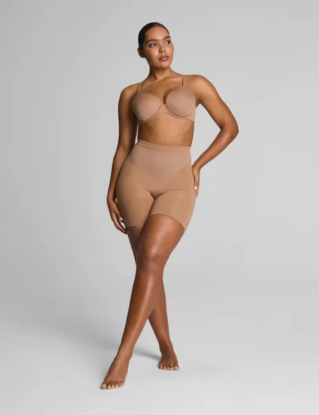 Spanx SPANXsculpt GoFigure Firm Control Shorts Camel