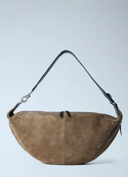 Quiver Clip Suede Shoulder Bag