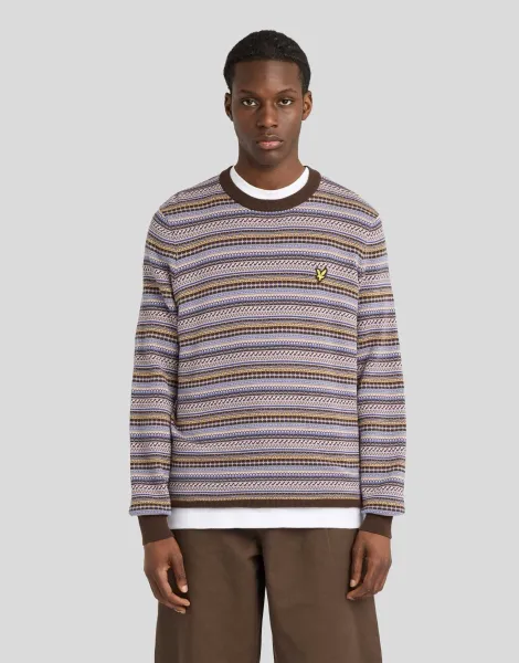 Lyle & Scott Fair Isle Crew Neck Jumper