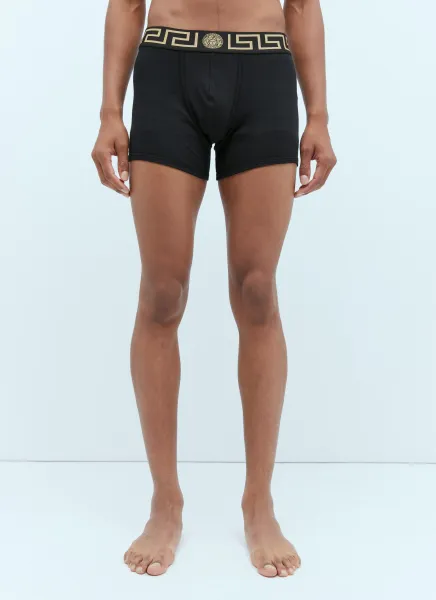 Pack Of Two Greca Border Briefs
