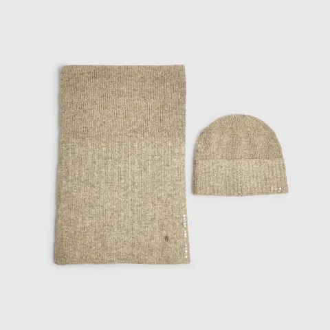 River Island Knit Sequin Scarf Set Of 2
