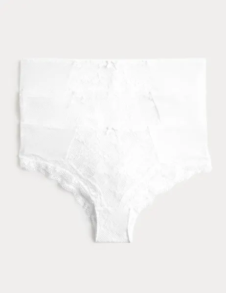 Marks & Spencer 3 Pack Jasmine All Over Lace Hipster Knickers White