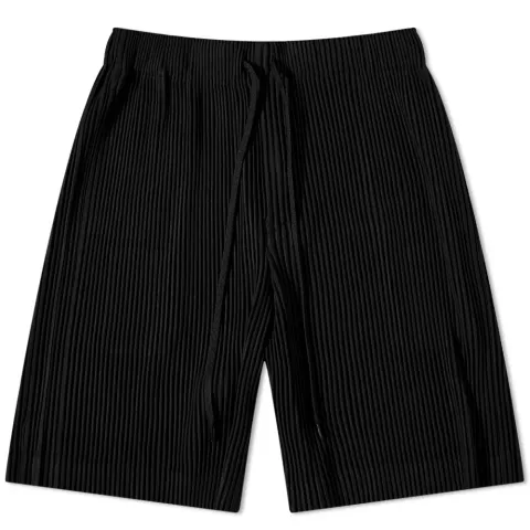 Pleated Drawstring Shorts