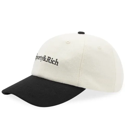 Serif Logo Flannel Cap
