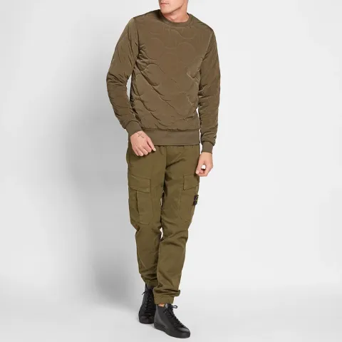 Quilted Crew Sweat