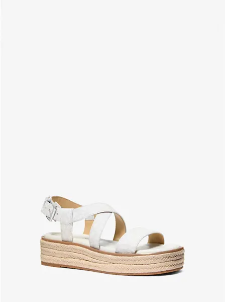Lynn Signature Logo Platform Espadrille Sandal