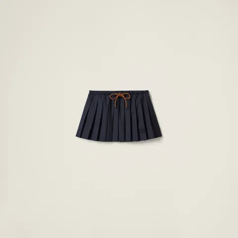 Pleated Batavia skirt