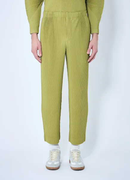 Straight Pleated Pants