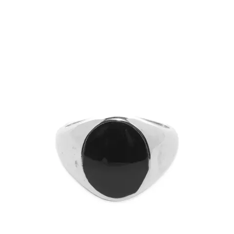 925 Black Signet Ring