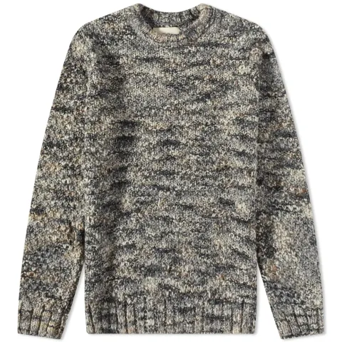 Mixed Yarn Crew Knit