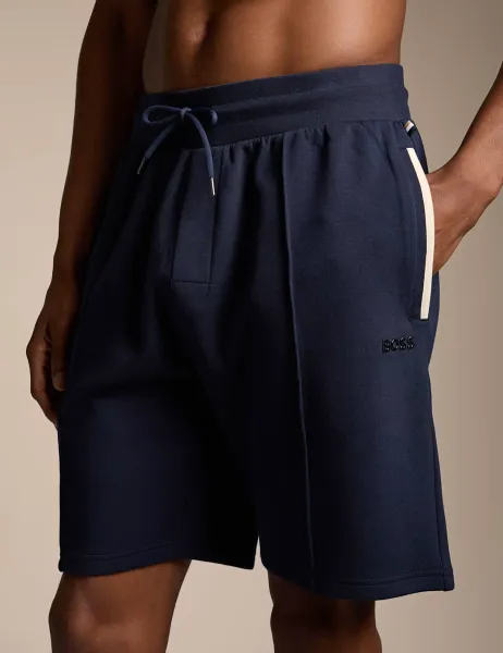 Boss Sense Elasticated Waist Jersey Shorts Navy
