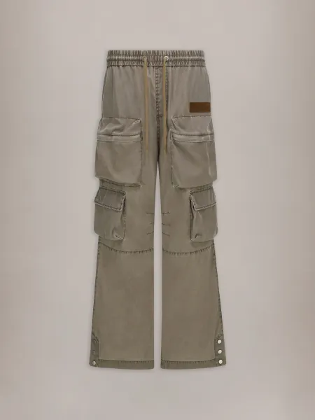 DRAWSTRING CARGO PANT - Espresso
