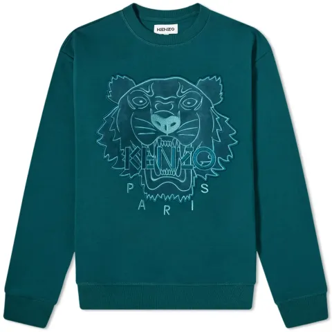 Velvet Tiger Head Crewneck