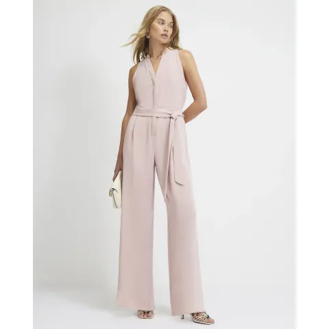 River Island 80S Wide Leg Jumpsuit