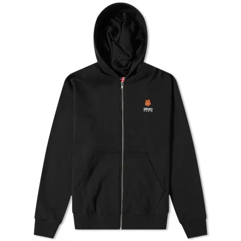 Boke Flower Crest Fz Popover Hoodie