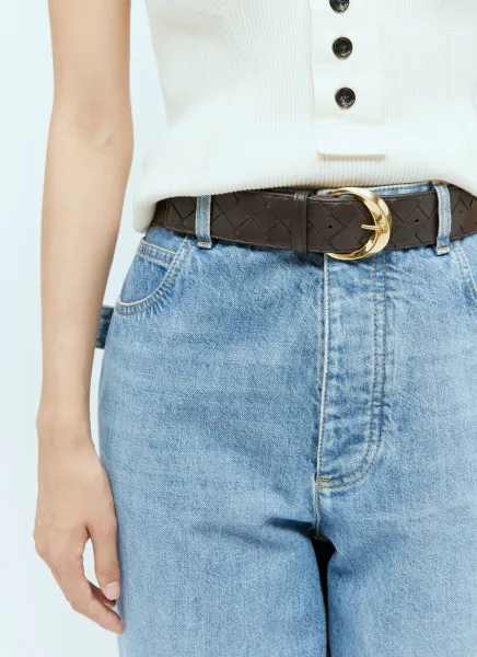 Intrecciato Leather Belt