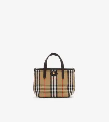 Mini Reversible Bloomsbury Tote​ in Peat brown/sand beige