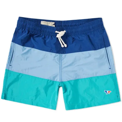 Maison Kitsuné Tricolour Fox Swim Short