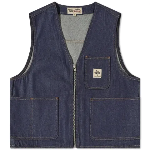 Denim Work Vest