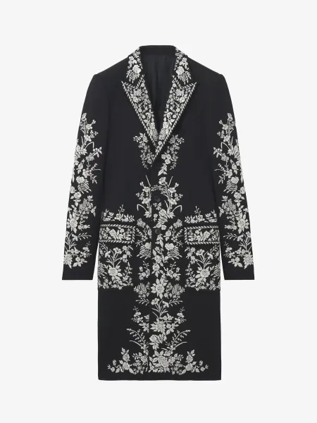Floral Embroidery Coat