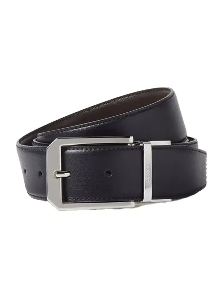 Reversible Leather Belt Black/Dark Brown